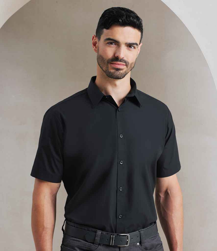 Premier Premier Supreme Short Sleeve Poplin Shirt Black