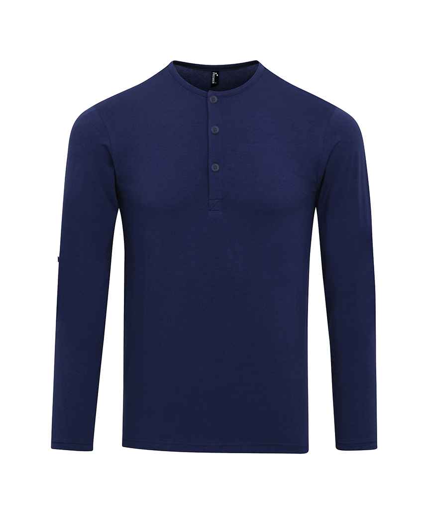 Premier Premier Long John Roll Sleeve T-Shirt Indigo Denim