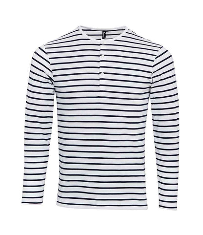 Premier Premier Long John Roll Sleeve T-Shirt White/Navy