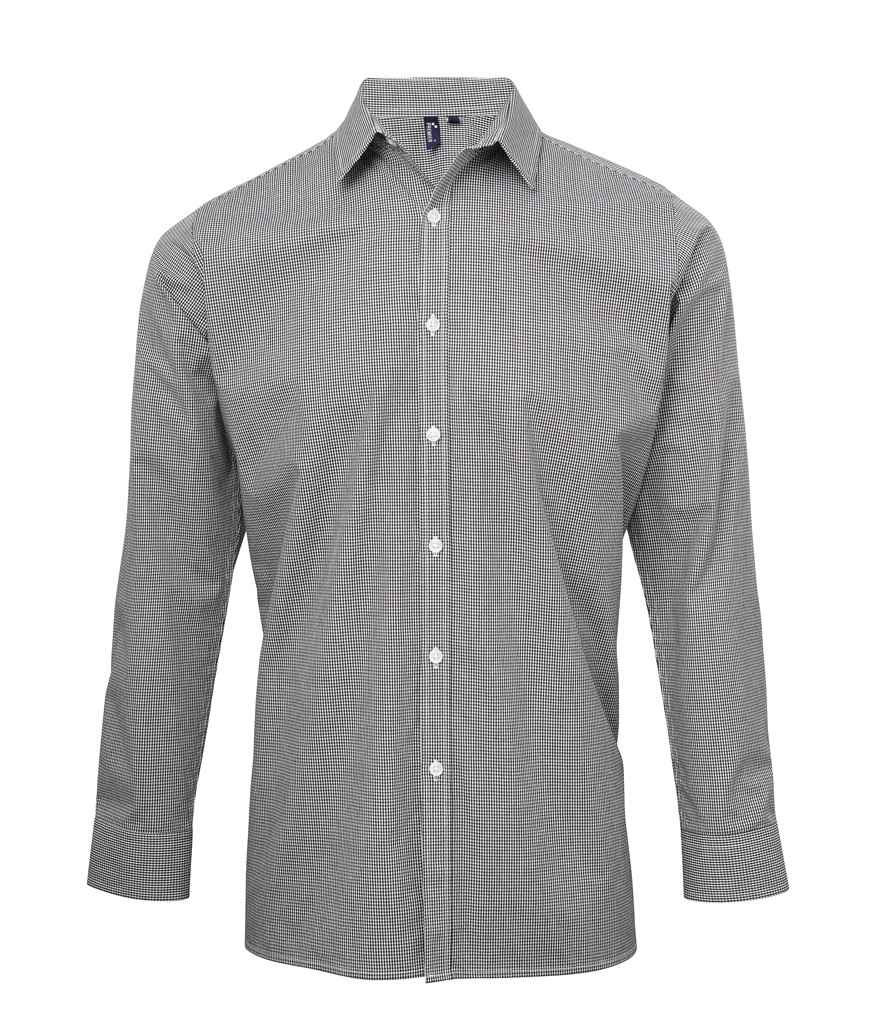 Premier Premier Gingham Long Sleeve Shirt Black/White