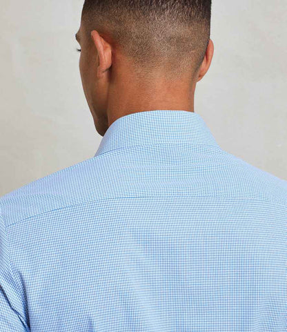 Premier Premier Gingham Long Sleeve Shirt Light Blue/White