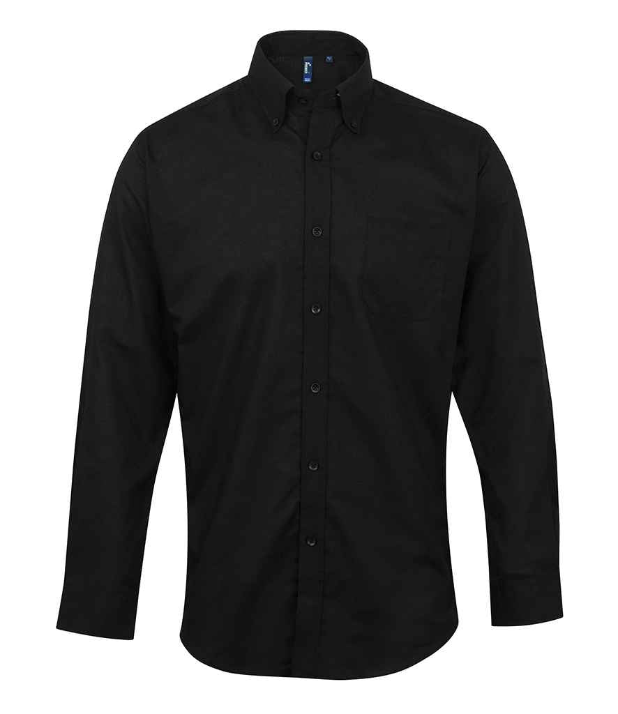 Premier Premier Signature Long Sleeve Oxford Shirt Black