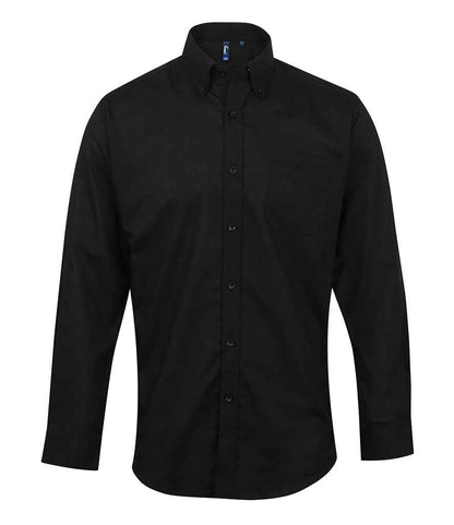 Premier Premier Signature Long Sleeve Oxford Shirt Black