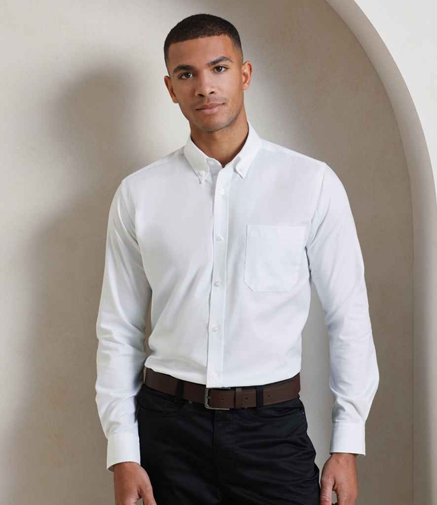 Premier Premier Signature Long Sleeve Oxford Shirt White