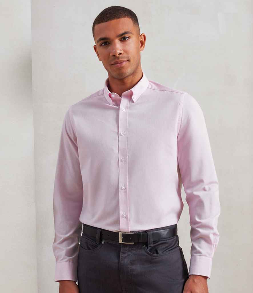 Premier Long Sleeve Striped Oxford Shirt