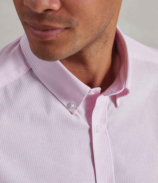 Premier Long Sleeve Striped Oxford Shirt - model image