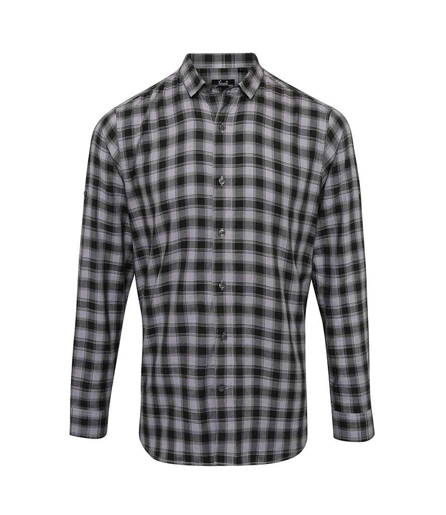 Premier Premier Mulligan Check Long Sleeve Shirt Steel/Black
