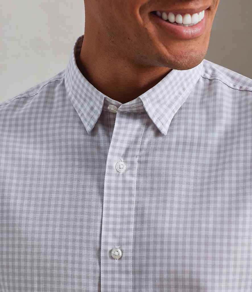 Premier Premier Maxton Check Long Sleeve Shirt Silver/White