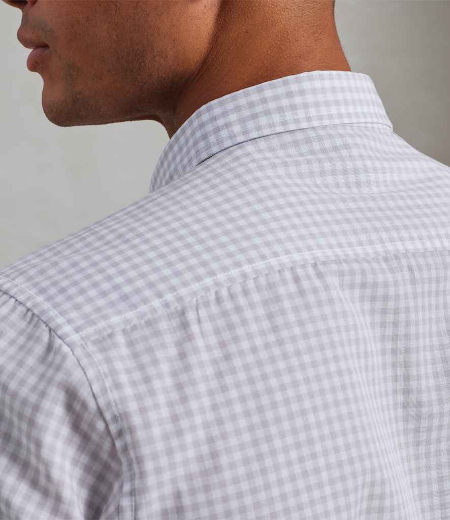 Premier Premier Maxton Check Long Sleeve Shirt Silver/White