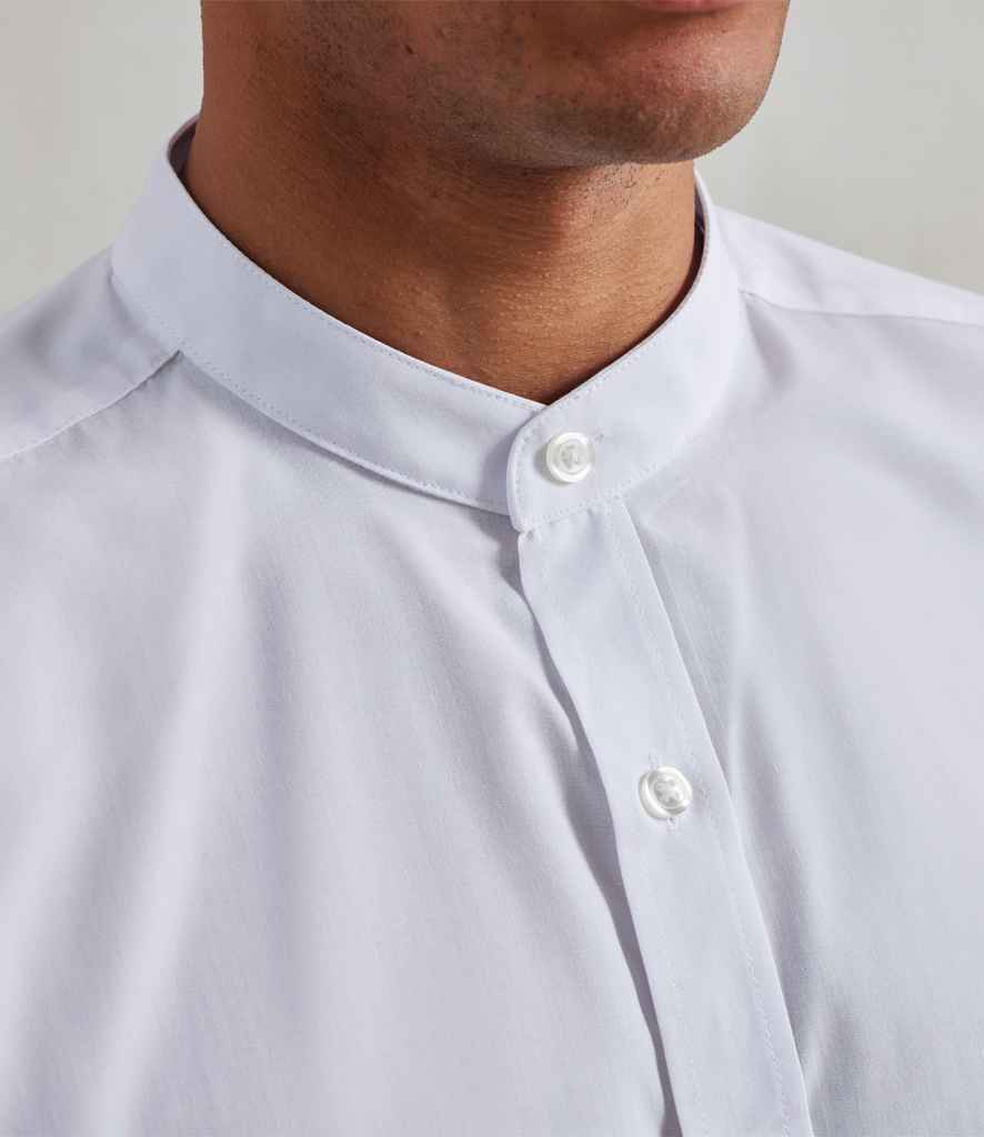 Premier Premier Long Sleeve Grandad Shirt White