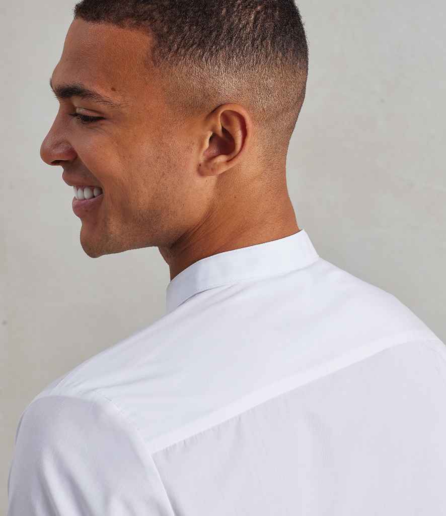 Premier Premier Long Sleeve Grandad Shirt White