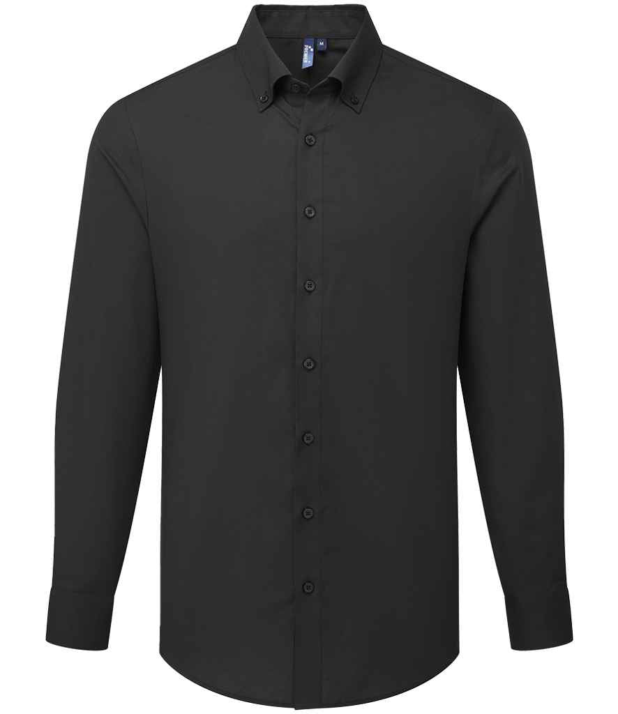 Premier Premier Supreme Long Sleeve Oxford Shirt Black