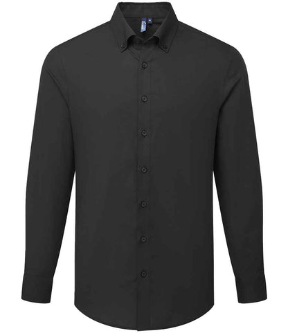 Premier Premier Supreme Long Sleeve Oxford Shirt Black