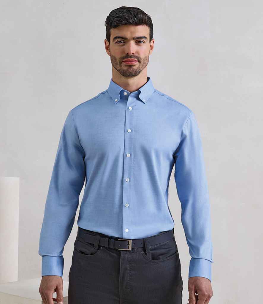 Premier Premier Supreme Long Sleeve Oxford Shirt Oxford Blue