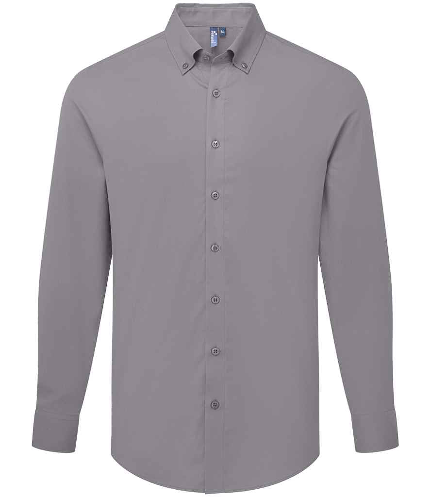Premier Premier Supreme Long Sleeve Oxford Shirt Steel