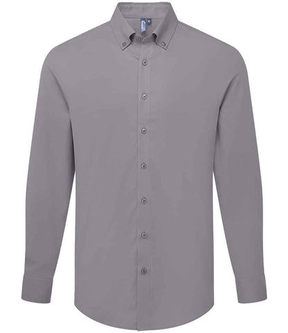 Premier Premier Supreme Long Sleeve Oxford Shirt Steel