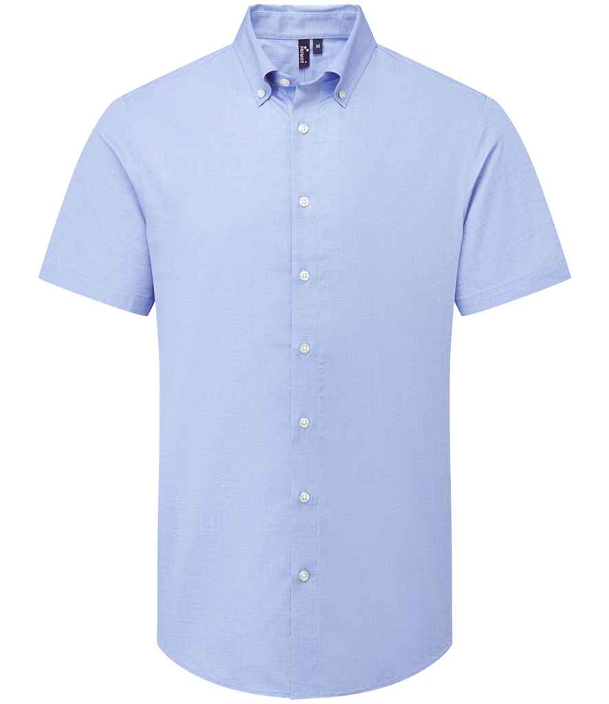 Premier Premier Supreme Short Sleeve Oxford Shirt Oxford Blue