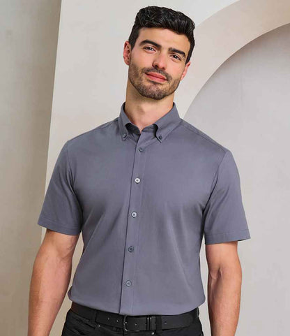Premier Premier Supreme Short Sleeve Oxford Shirt Steel