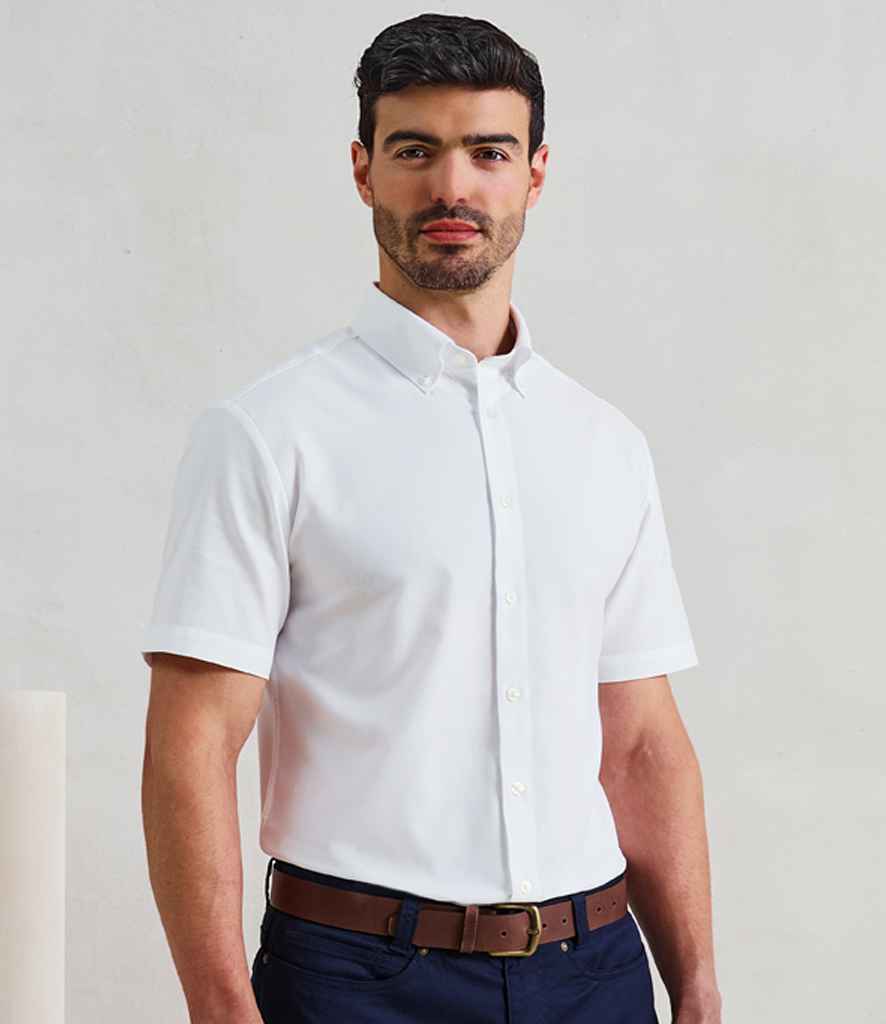 Premier Premier Supreme Short Sleeve Oxford Shirt White