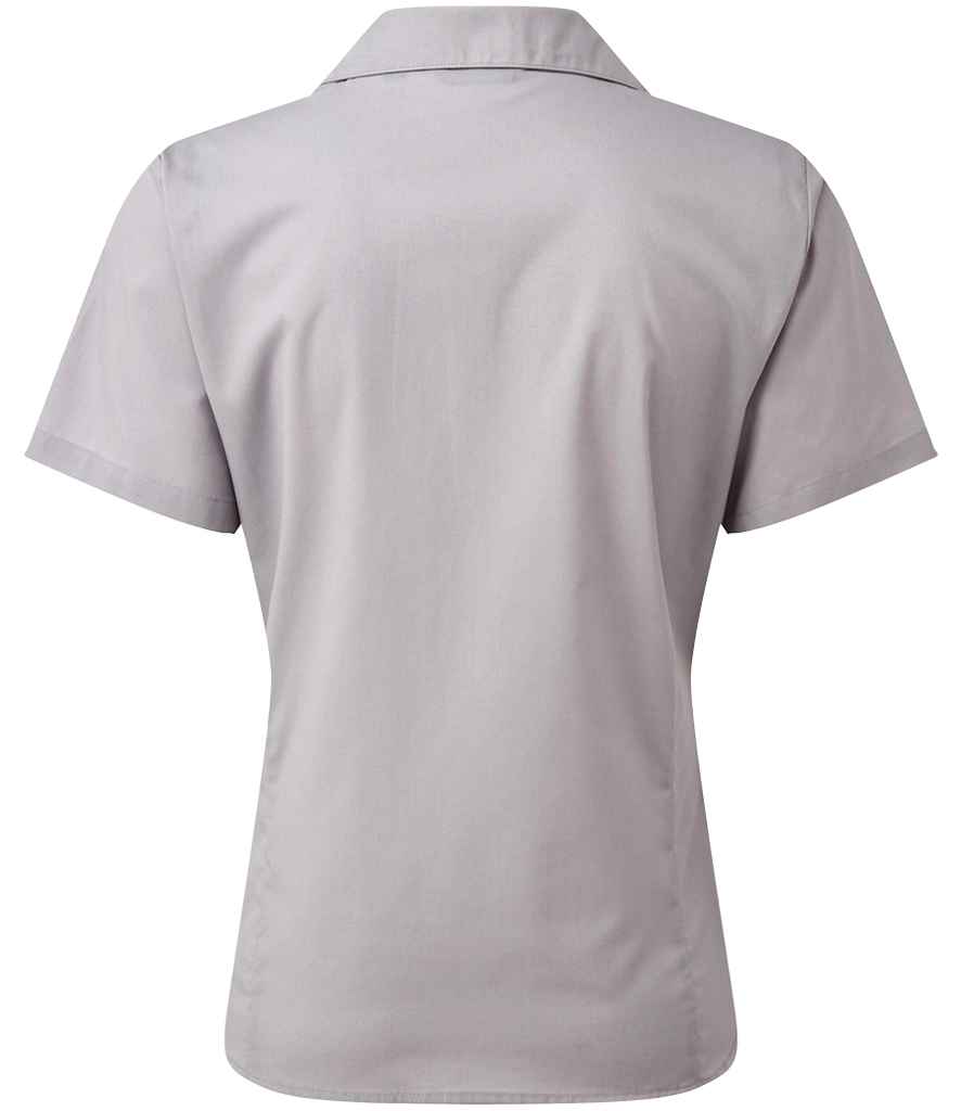 Premier Ladies Short Sleeve Poplin Blouse