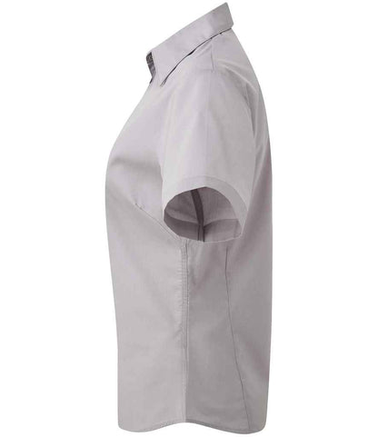Premier Ladies Short Sleeve Poplin Blouse