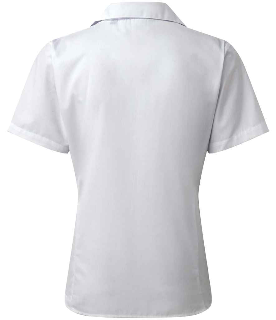 Premier Ladies Short Sleeve Poplin Blouse