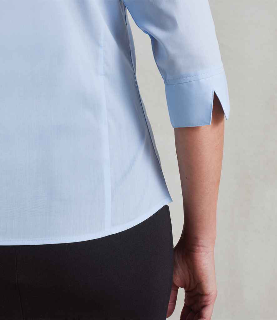 Premier Ladies 3/4 Sleeve Poplin Blouse - model image