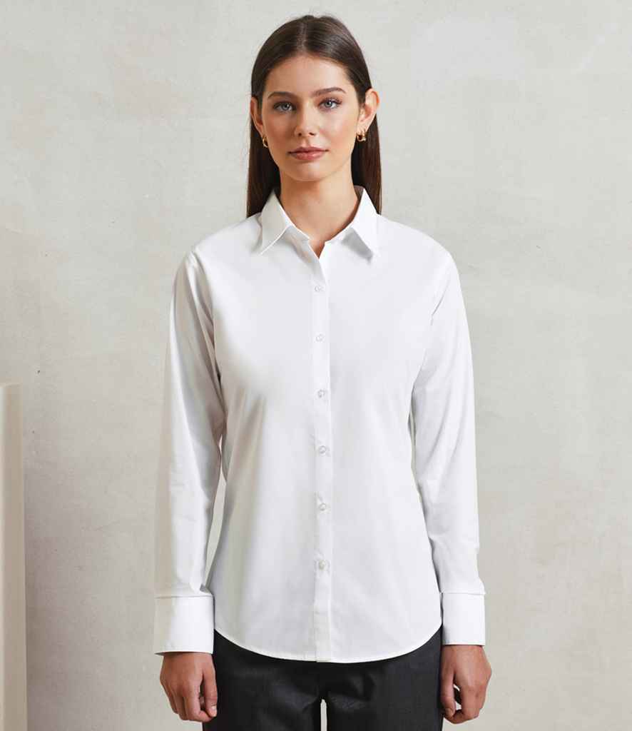 Premier Premier Ladies Supreme Long Sleeve Poplin Shirt