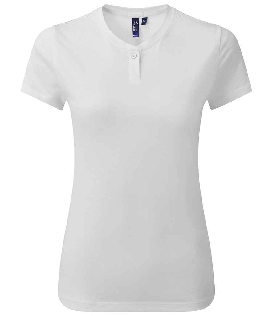Premier Premier Ladies Cotton Rich Comis T-Shirt White