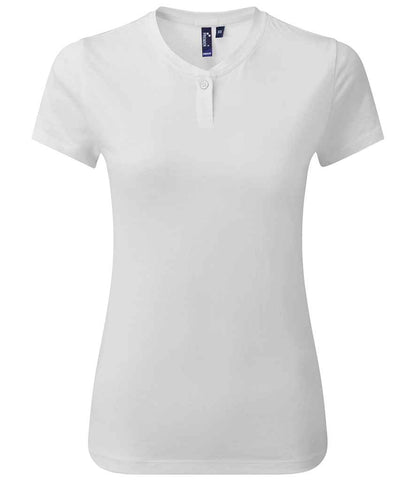 Premier Premier Ladies Cotton Rich Comis T-Shirt White