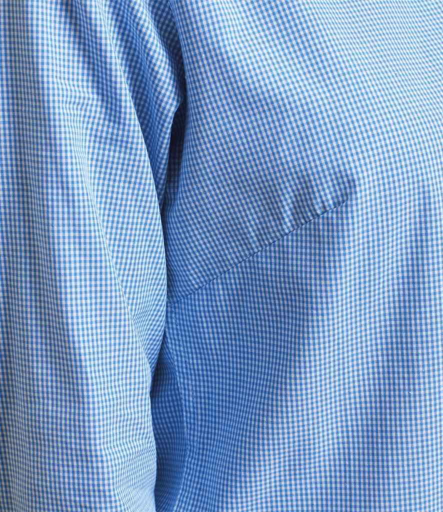 Premier Ladies Gingham Long Sleeve Shirt - model image