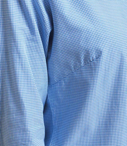 Premier Ladies Gingham Long Sleeve Shirt - model image