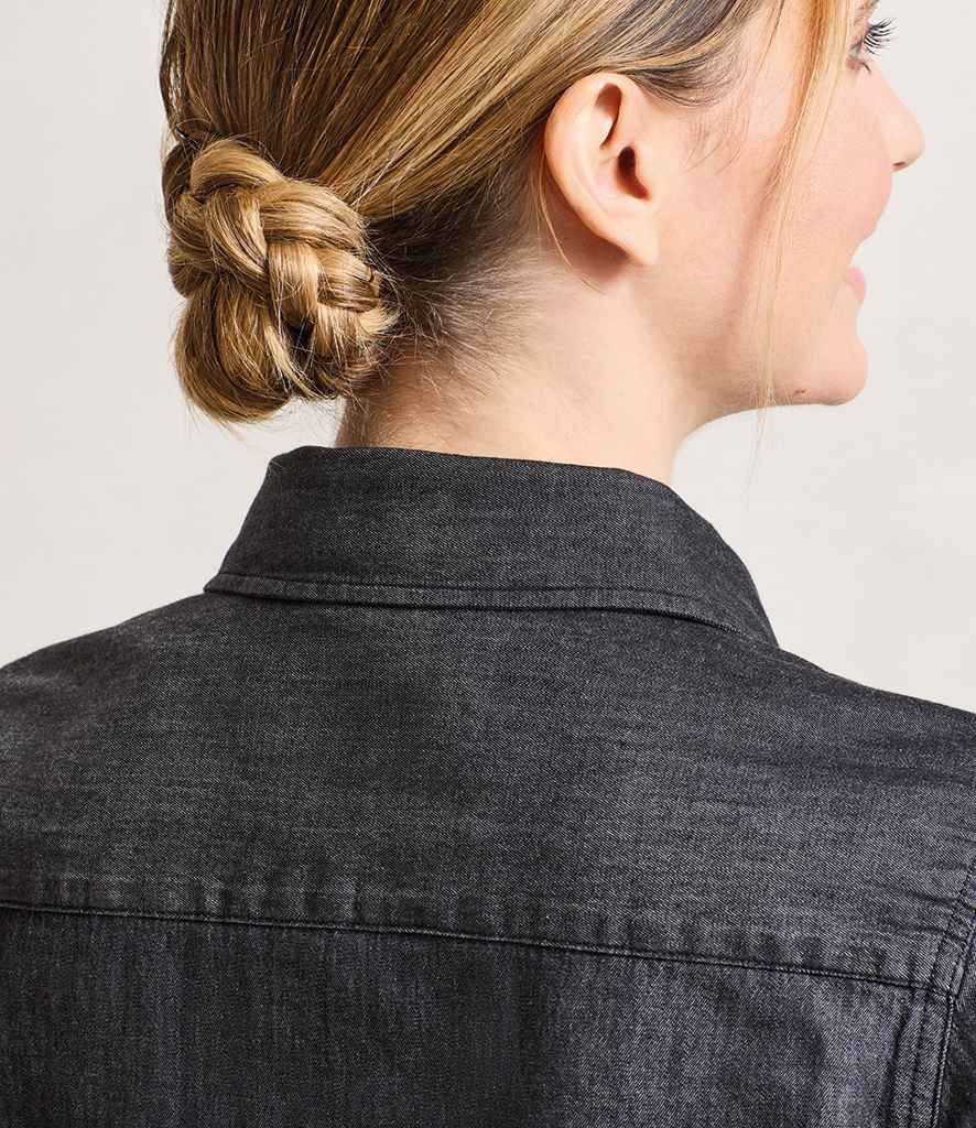 Premier Ladies Jeans Stitch Denim Shirt - model image