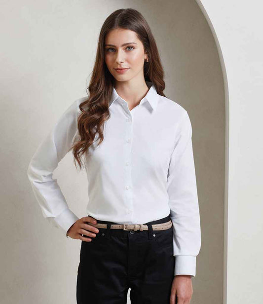Premier Premier Ladies Signature Long Sleeve Oxford Shirt