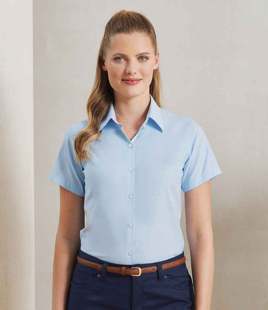 Premier Premier Ladies Signature Short Sleeve Oxford Shirt