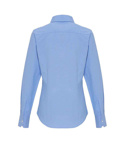 Premier Ladies Long Sleeve Striped Oxford Shirt