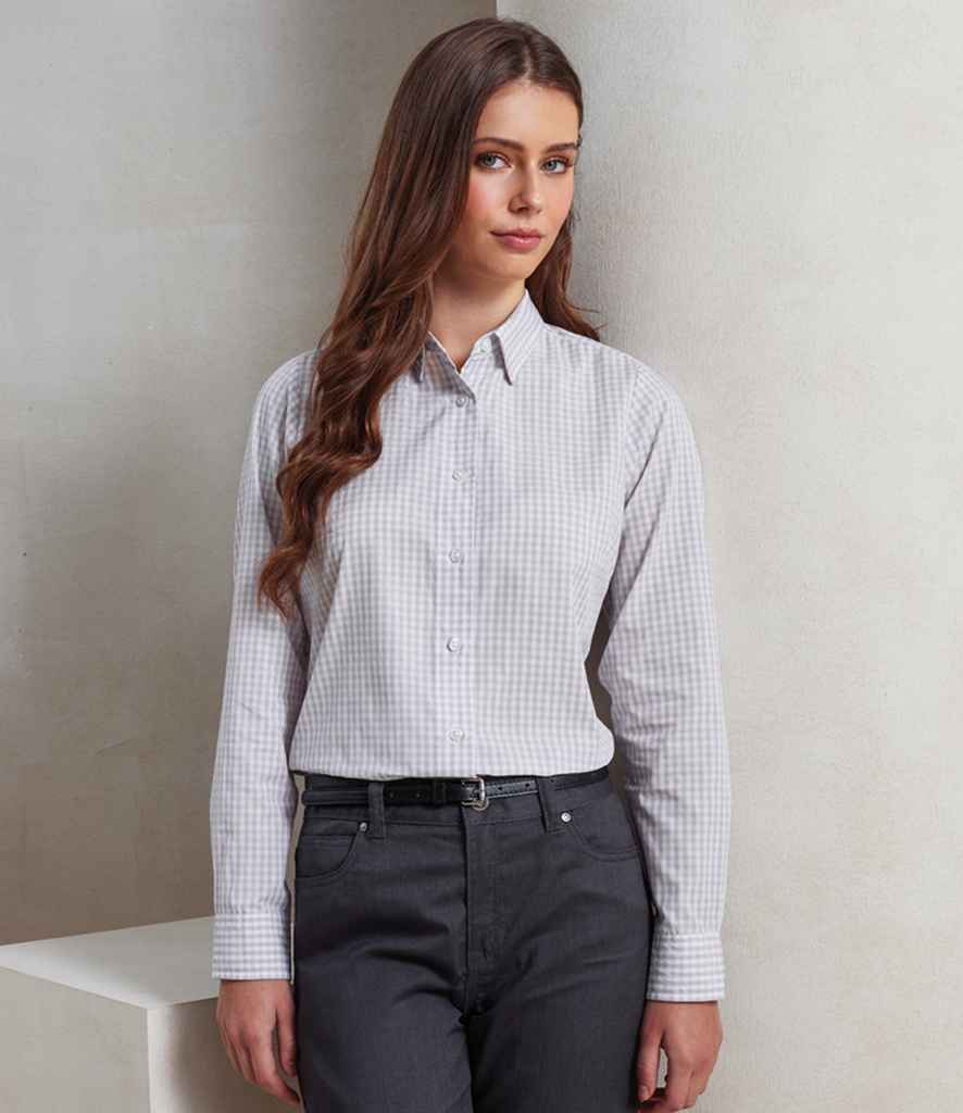 Premier Premier Ladies Maxton Check Long Sleeve Shirt