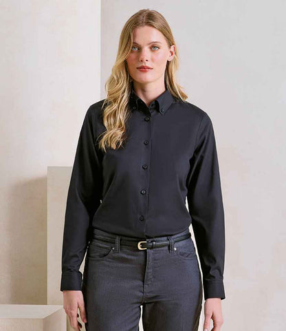 Premier Premier Ladies Supreme Long Sleeve Oxford Shirt