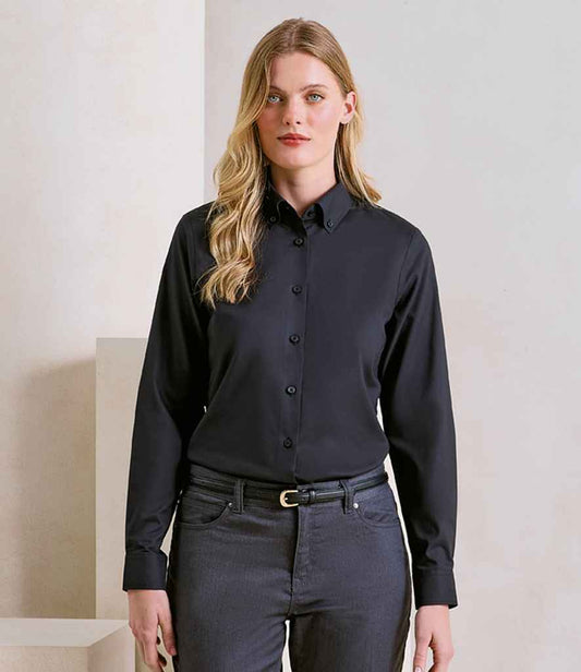 Premier Premier Ladies Supreme Long Sleeve Oxford Shirt