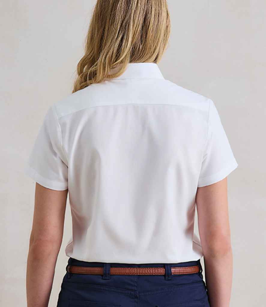 Premier Premier Ladies Supreme Short Sleeve Oxford Shirt White