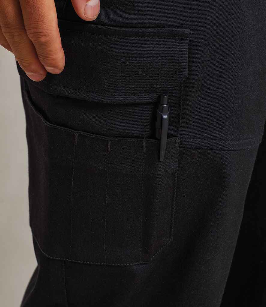 Premier Unisex Stretchchecker Work Cargo Trousers - model image