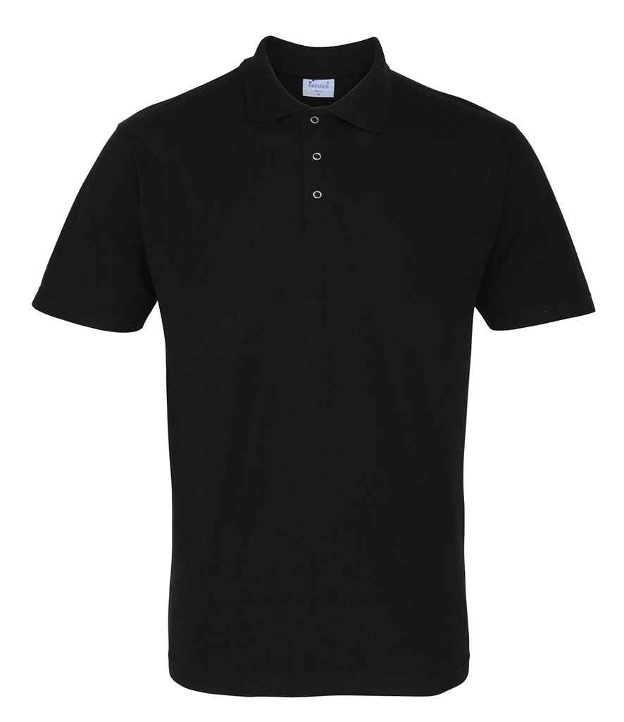 Premier Premier Stud Piqué Polo Shirt Black