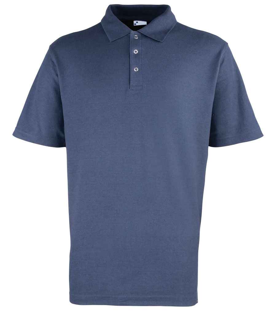 Premier Premier Stud Piqué Polo Shirt Navy