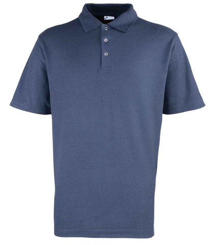 Premier Premier Stud Piqué Polo Shirt Navy