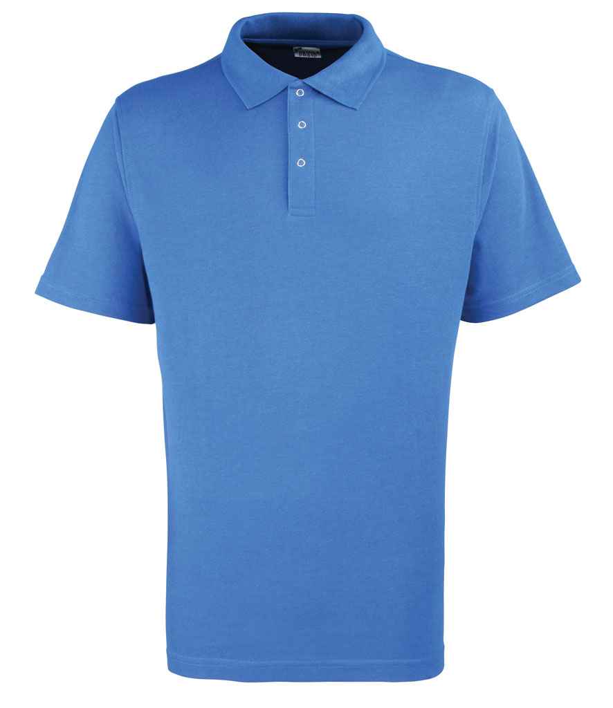 Premier Stud Piqué Polo Shirt in Royal Blue