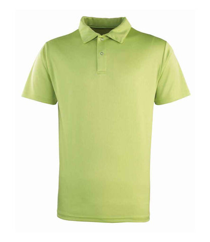 Premier Premier Coolchecker® Stud Piqué Polo Shirt Lime Green