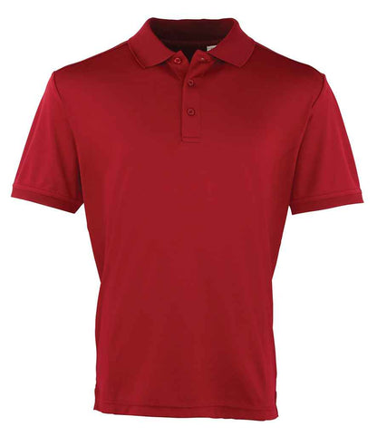 Premier Premier Coolchecker® Piqué Polo Shirt Burgundy