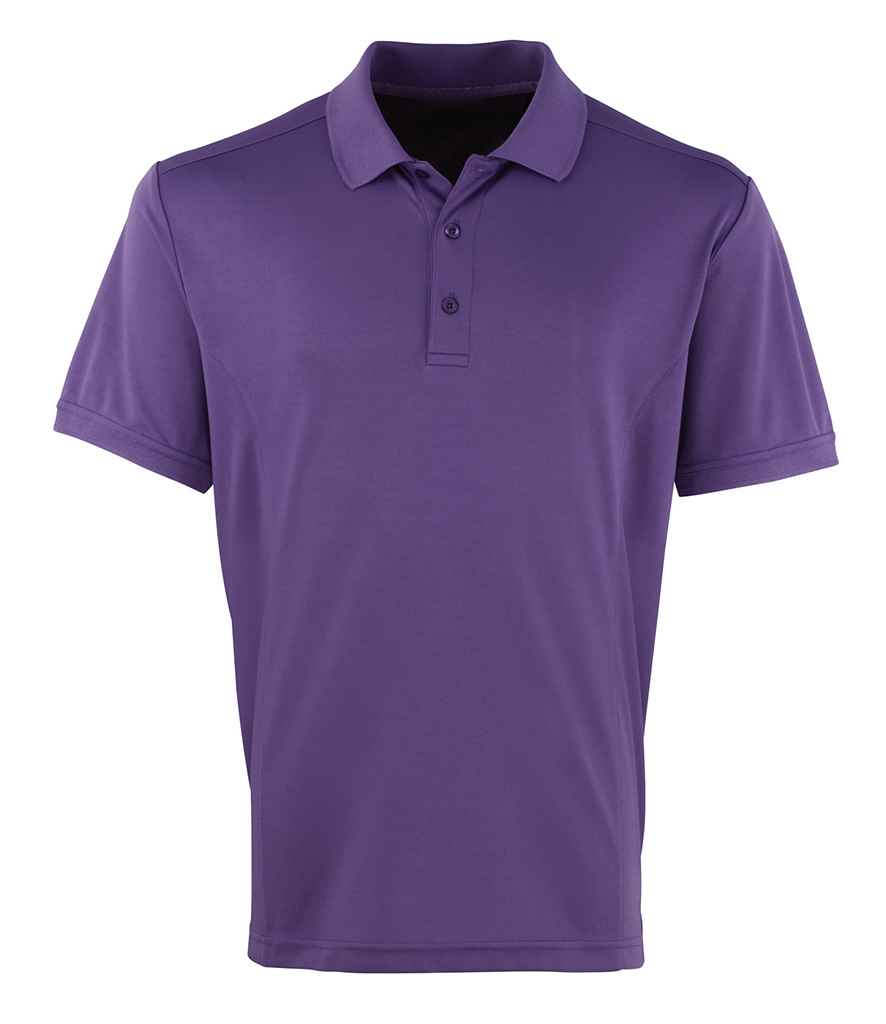 Premier Premier Coolchecker® Piqué Polo Shirt Purple