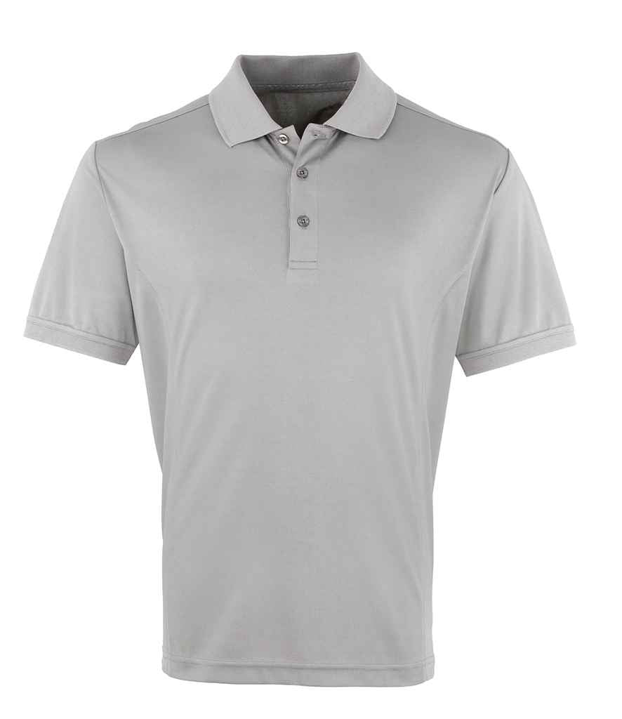 Premier Premier Coolchecker® Piqué Polo Shirt Silver