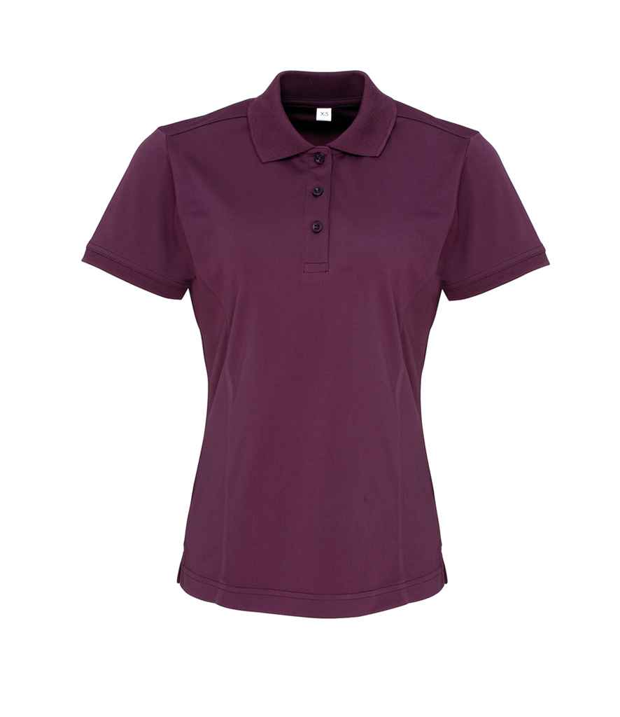 Premier Premier Ladies Coolchecker® Piqué Polo Shirt Aubergine